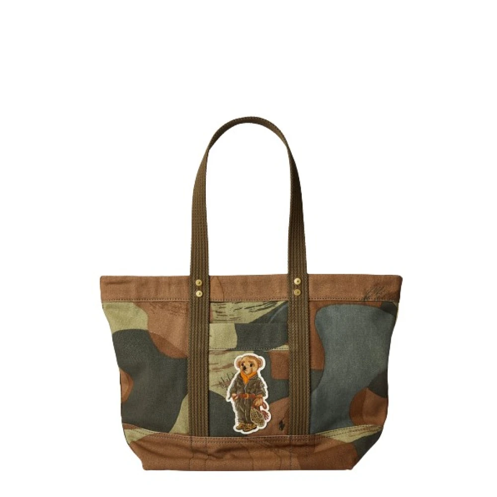 Polo Ralph Lauren Camouflage Bear Tote Bag Multicolor, Dam