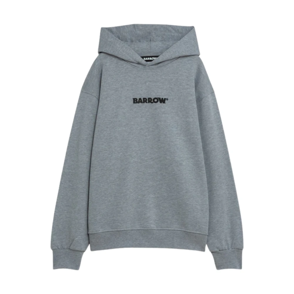 Barrow Lichtgrijs Melange Unisex Hoodie Gray Heren