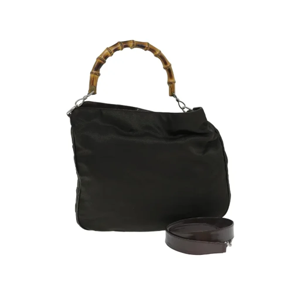 Gucci Vintage Pre-owned Nylon gucci-bags Green Dames