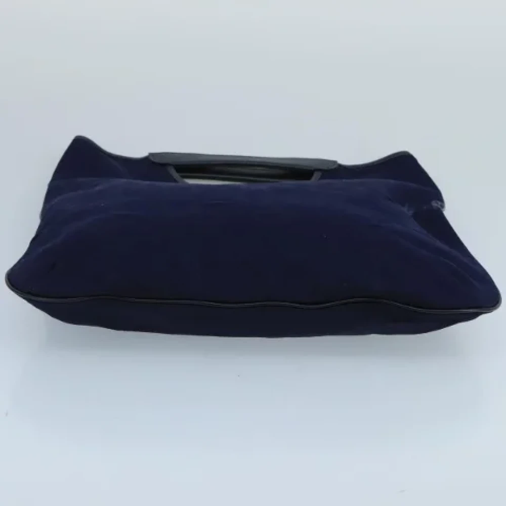Celine Vintage Pre-owned Canvas handbags Blue Dames
