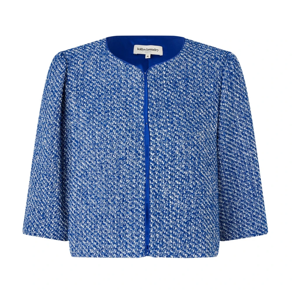 Lollys Laundry Elegante korte jas donkerblauw Blue Dames