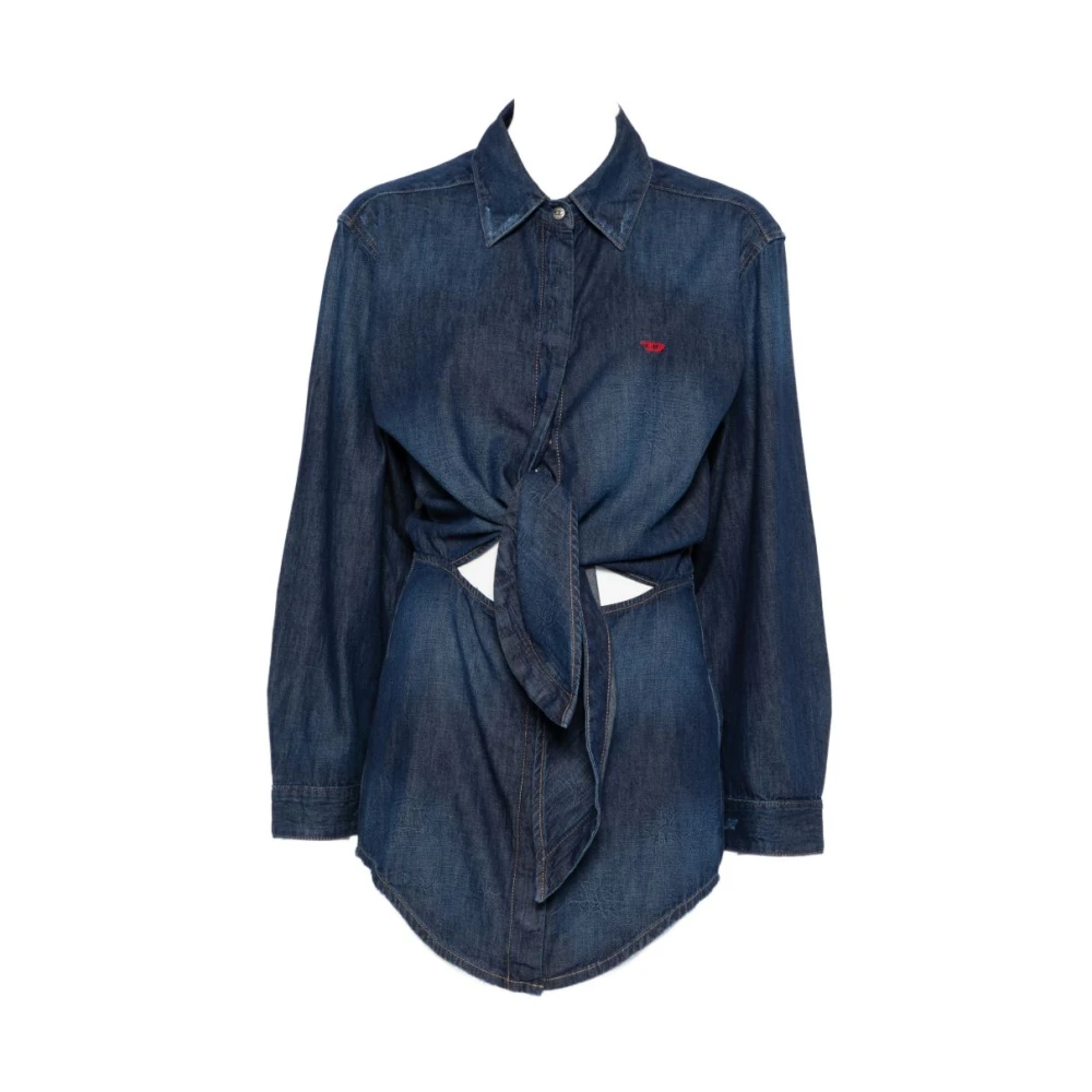 Diesel Donna Blu Abiti, Xs, New,