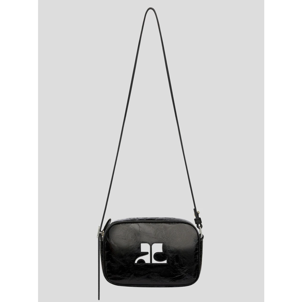 Courrèges Buffelleer Camera Schoudertas Black Dames