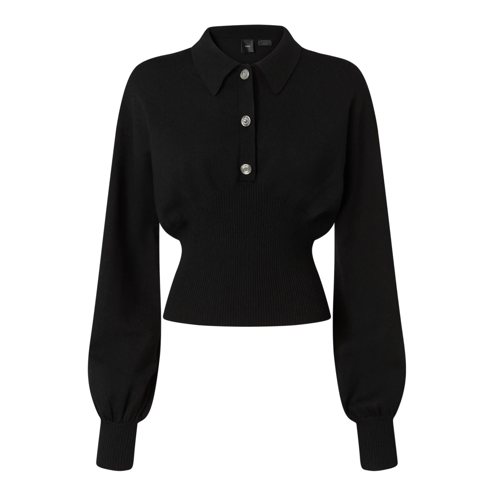 Pinko Stijlvolle Rimontaggio Sweater Black Dames