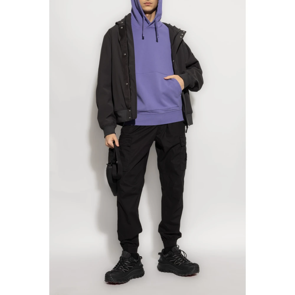 Stone Island Hoodie Purple Heren