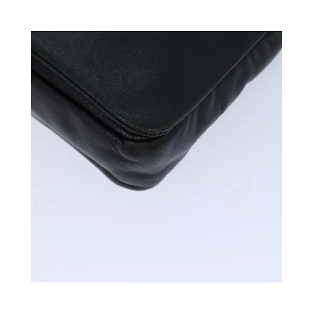Prada Vintage Pre-owned Leather prada-bags Black Dames