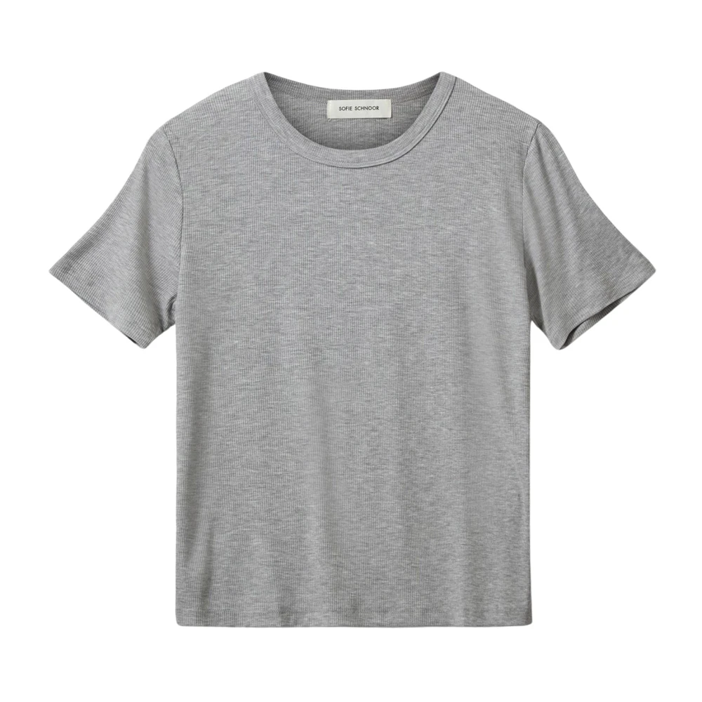 Sofie Schnoor Gray T-Shirts, Female, Xl, Julliesw Top