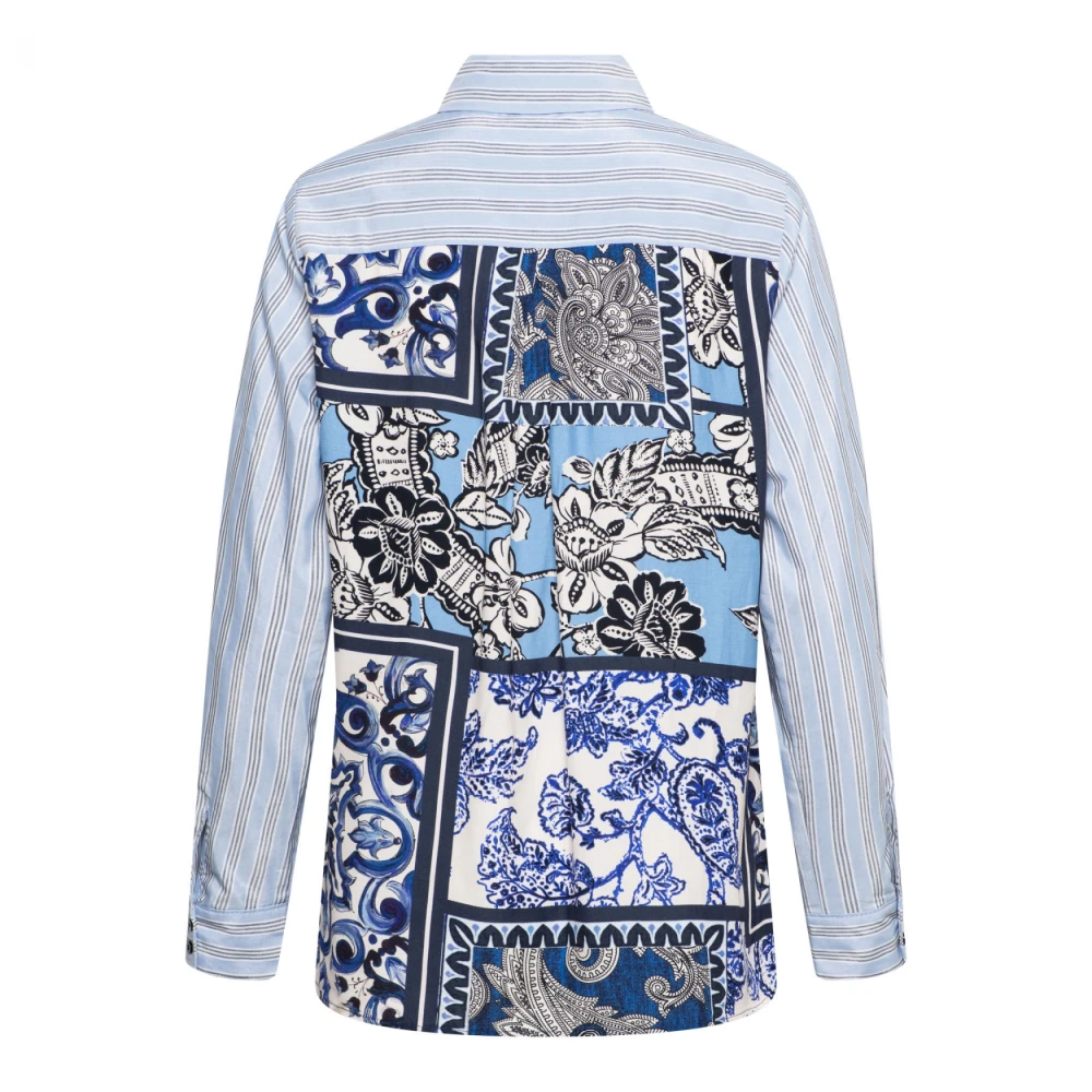 &Co Woman Overhemd met lange mouwen effen kleur Blue Dames