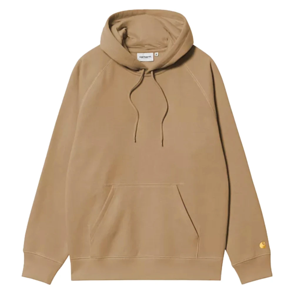 Carhartt WIP Hooded Chase Sweatshirt Bruin Goud Beige Heren