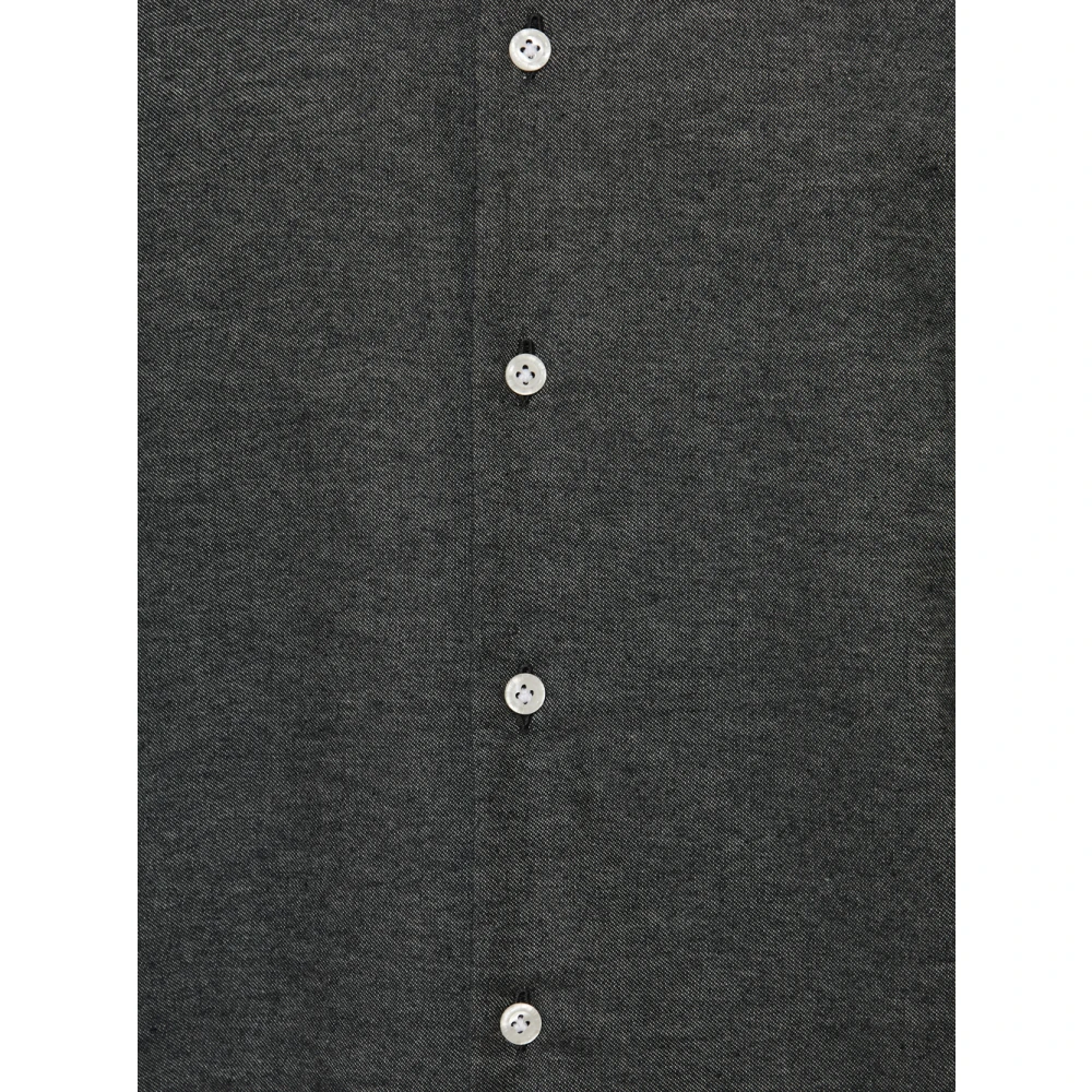Sonrisa Gerecycled katoenen shirt gemaakt in Italië Gray Heren