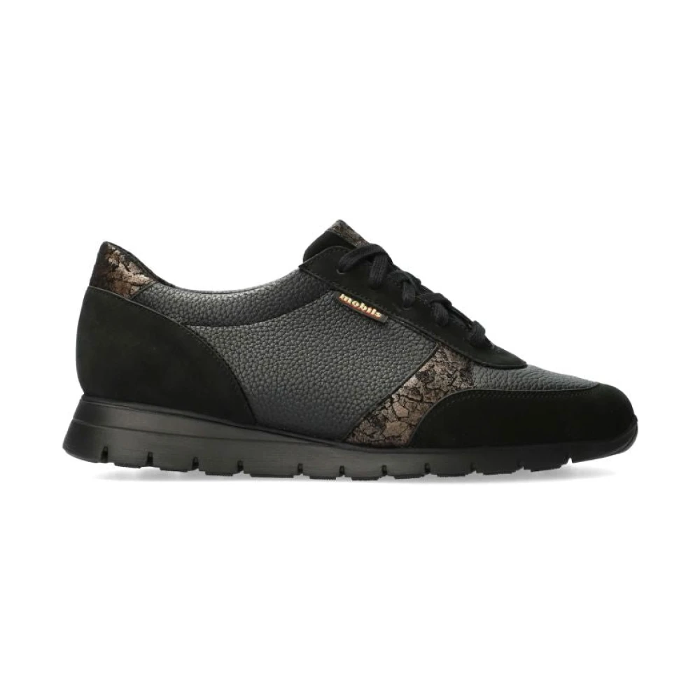 Mephisto Ergonomische Leren Sneaker – Dames Schoenen Zwart