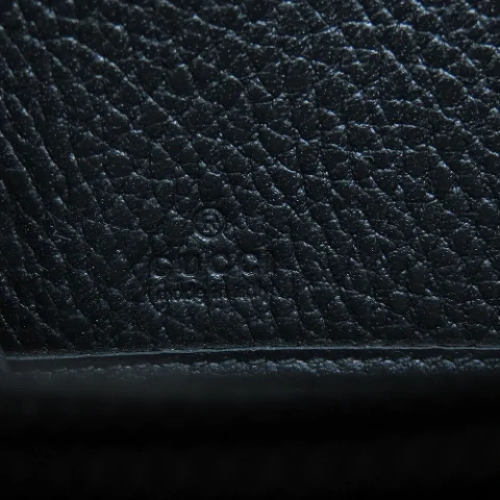Gucci Vintage Pre-owned Leather wallets Black Dames