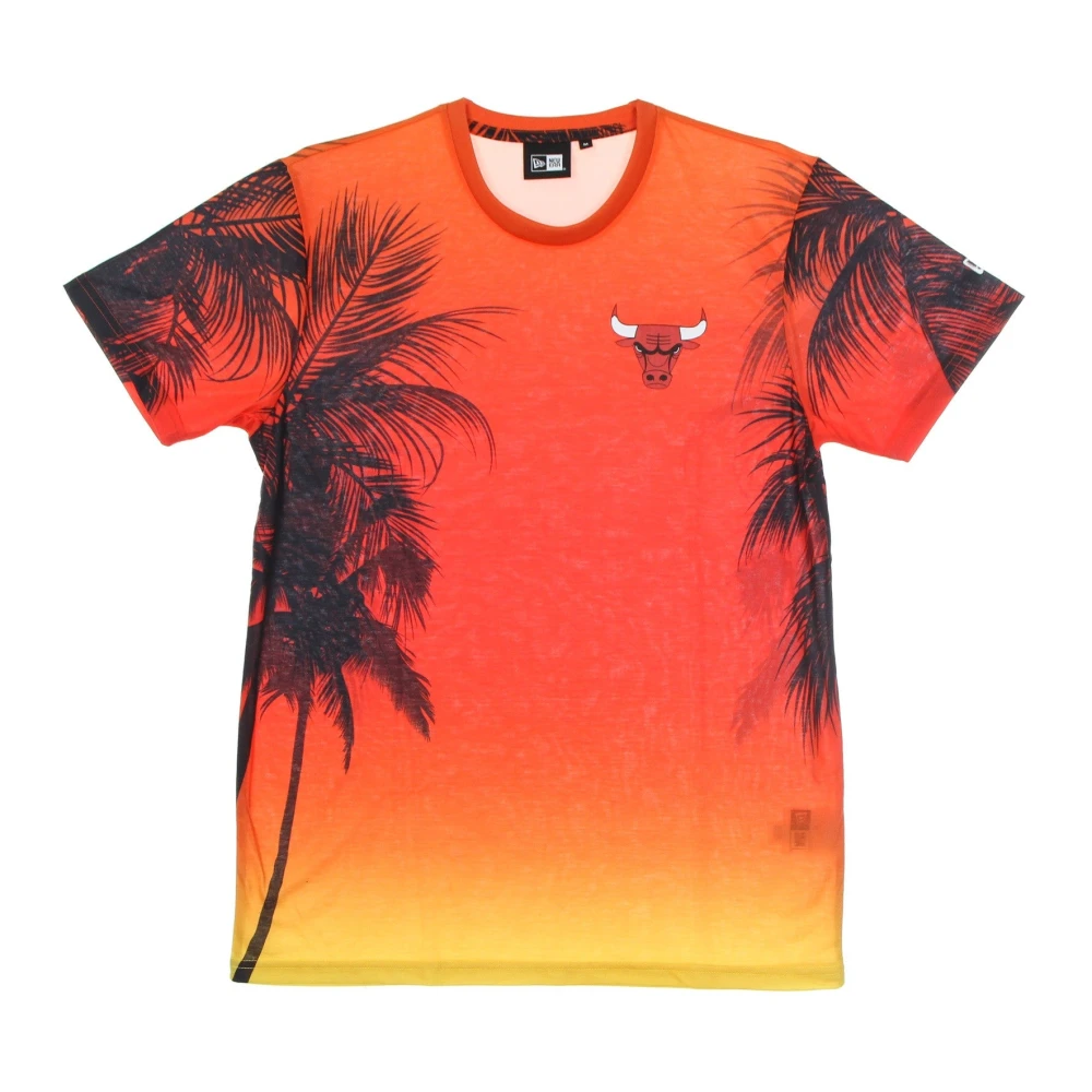 New era Chicago Bulls NBA Tee All Over Print Multicolor Heren