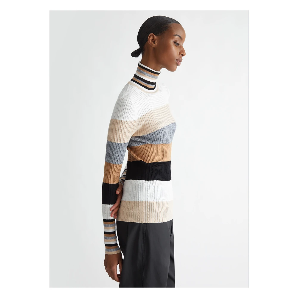 Liu Jo Gestreepte Dolcevita Trui Multicolor Dames