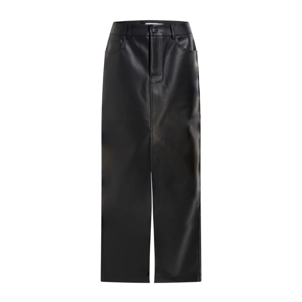 Calvin Klein Jeans Zwarte Denim Rok Black Dames