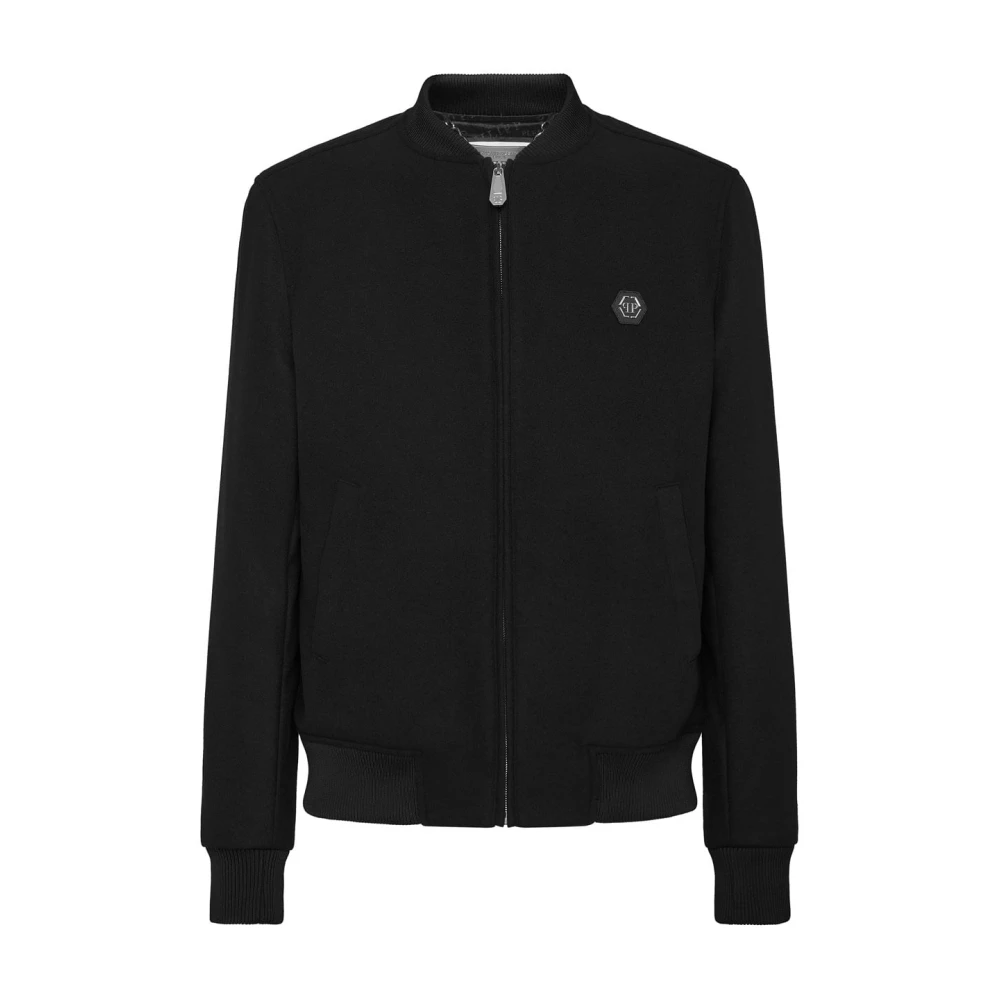 Philipp Plein Unieke Bomberjack voor Mannen Black Heren