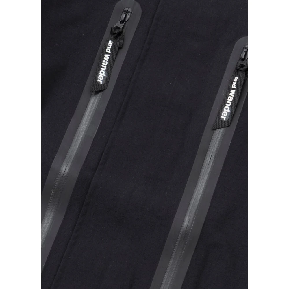 And Wander Lichtgewicht Waterdichte Hiker Regenjas Black Heren