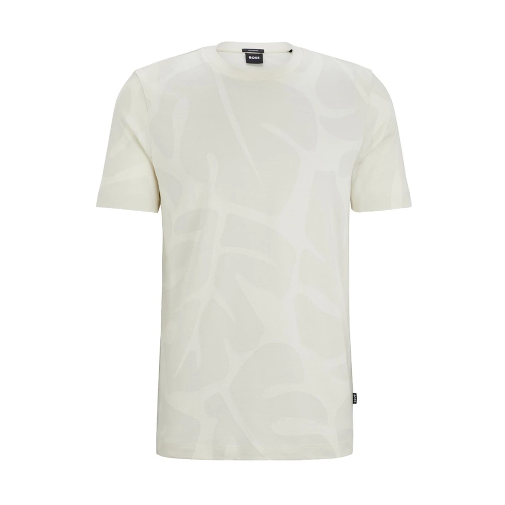 Hugo Boss Korte mouw T-shirts en Polos Beige Heren