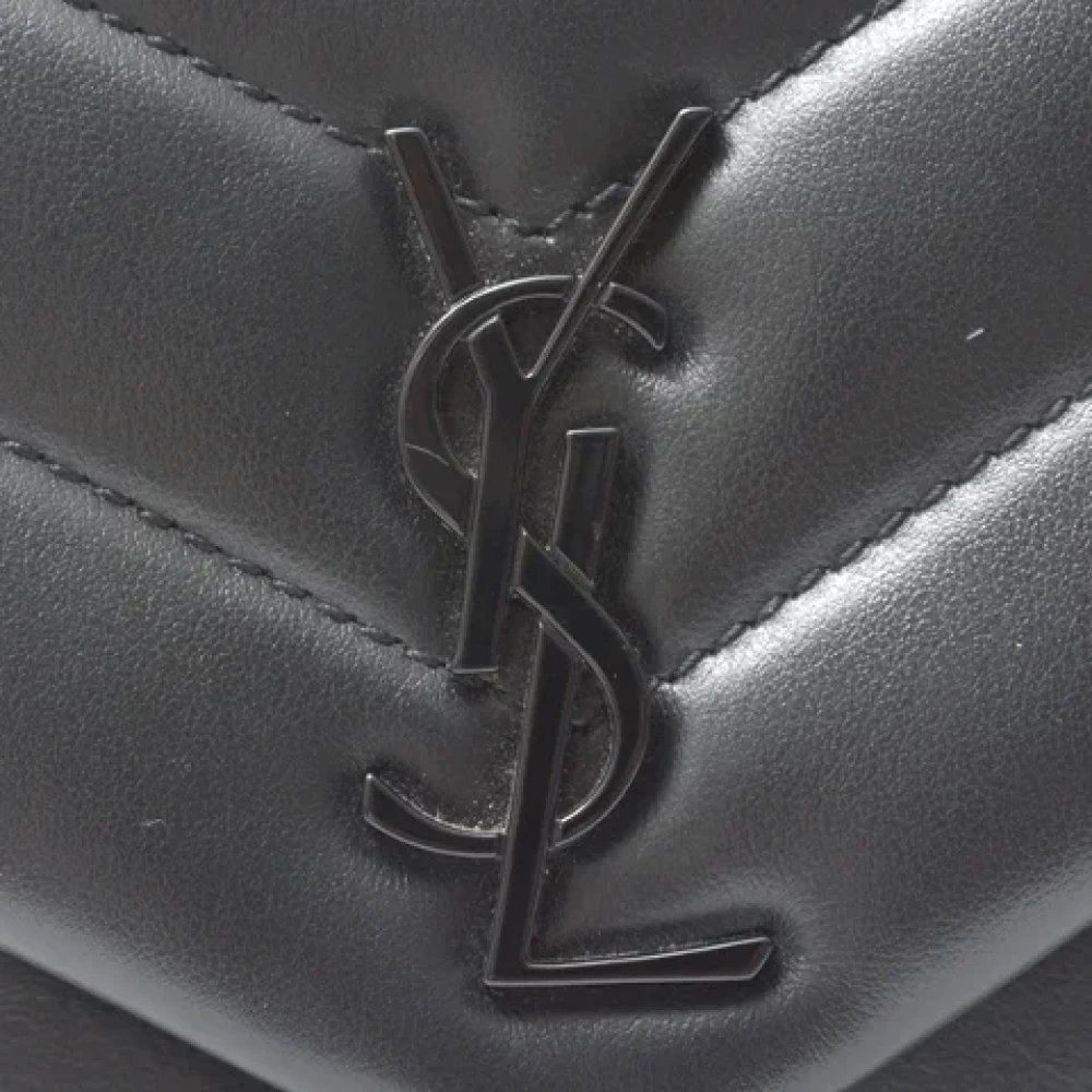 Yves Saint Laurent Vintage Pre-owned Leather shoulder-bags Black Dames