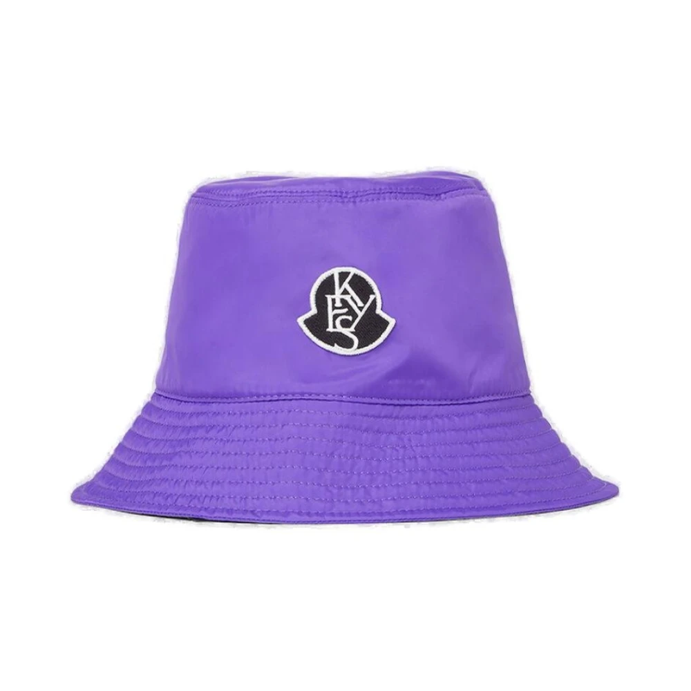 Moncler Women's Purple Logo Bucket Hat - Accessories - M - Accessories