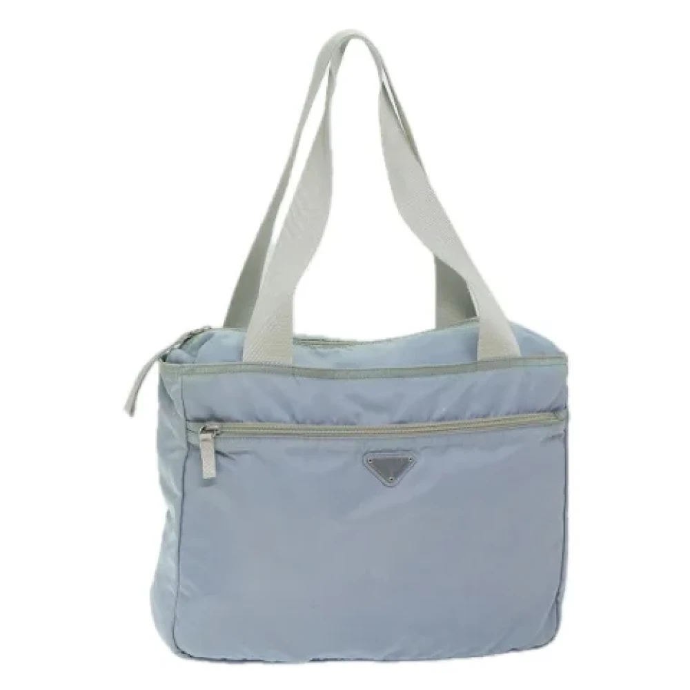 Prada Vintage Pre-owned Nylon totes Blue Dames