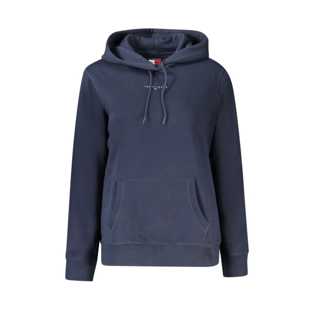 Tommy Hilfiger Women's Blue Hoodies, S, Cotton Jumper