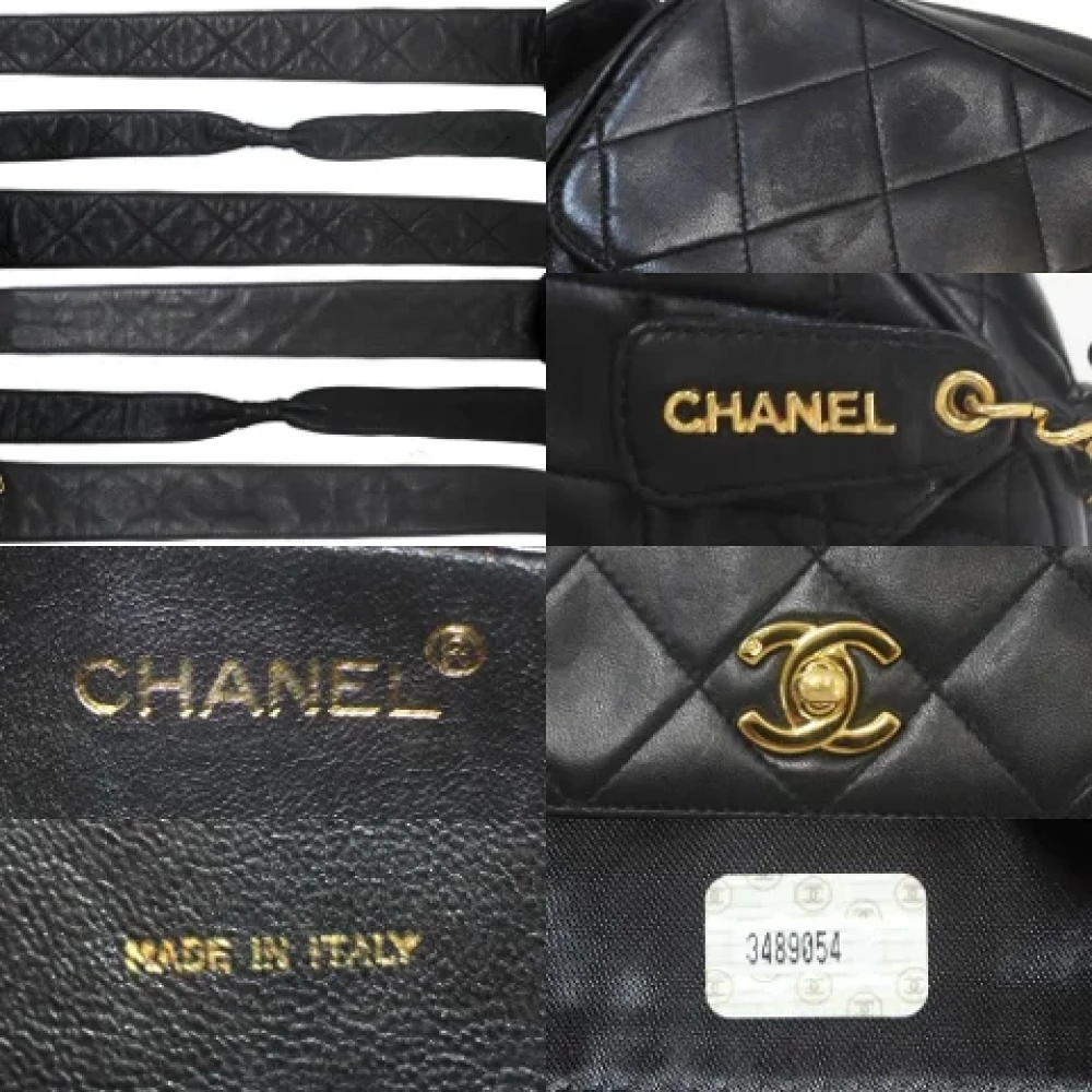 Chanel Vintage Pre-owned Fabric shoulder-bags Black Dames