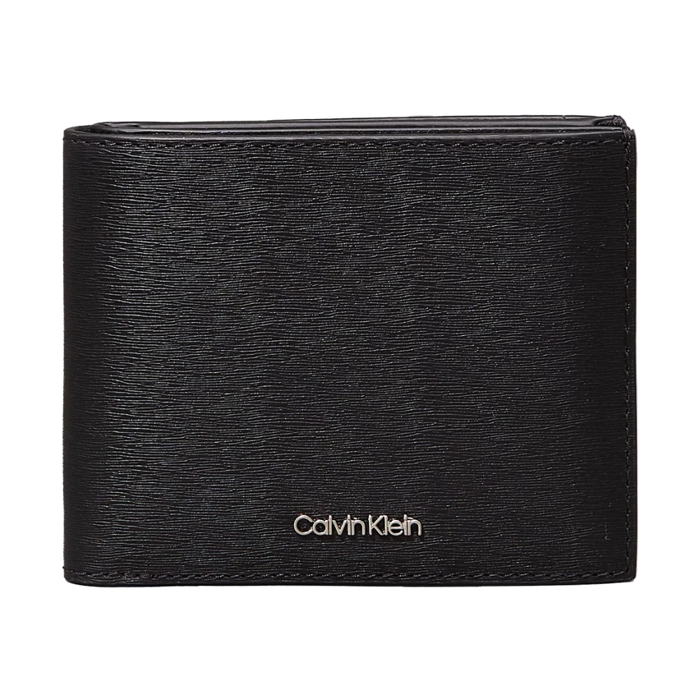 Calvin Klein Men's Black Wallets & Cardholders, One Size, Epi Bifold Cardholder With Coin Pocket