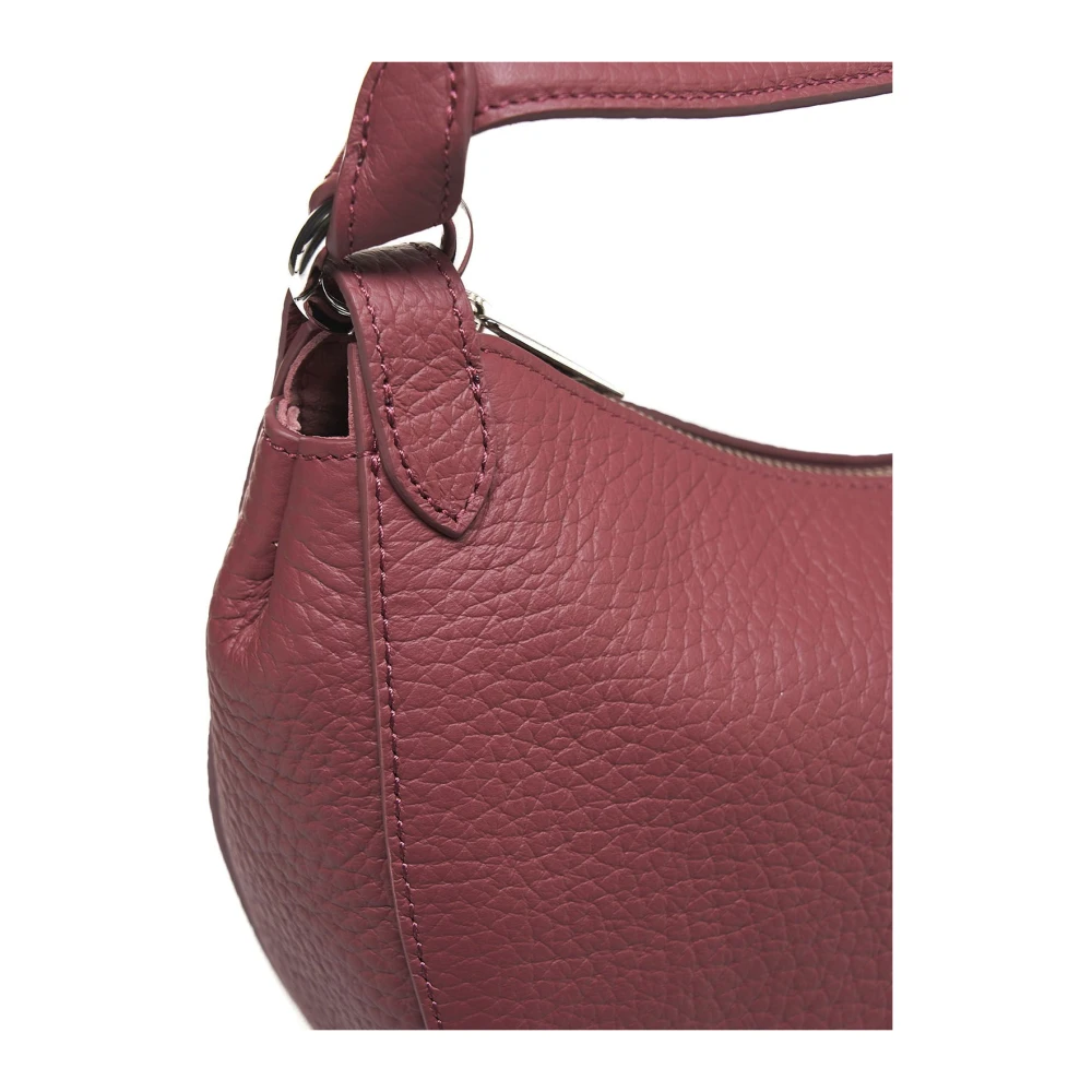 Orciani Rode leren schoudertas Moon Red Dames
