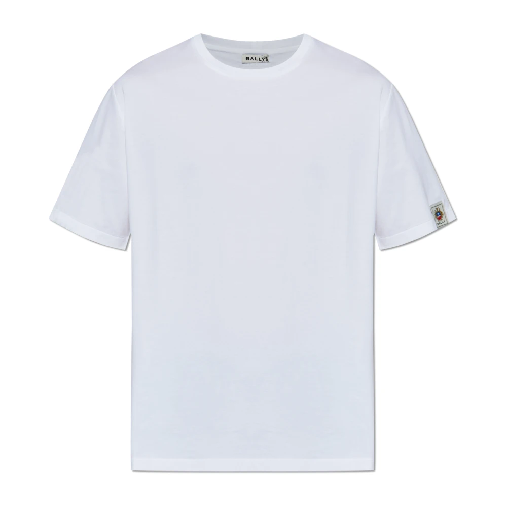 Bally Katoenen T-shirt White Heren