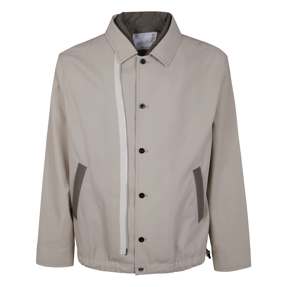 Sacai Twill Jas Beige Heren