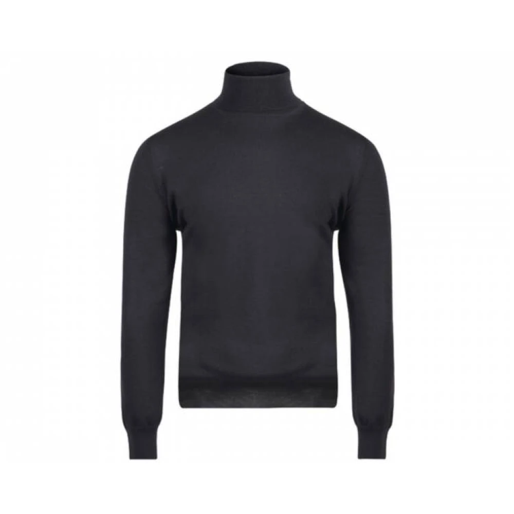 Gran Sasso Merinowollen Trui Black Heren