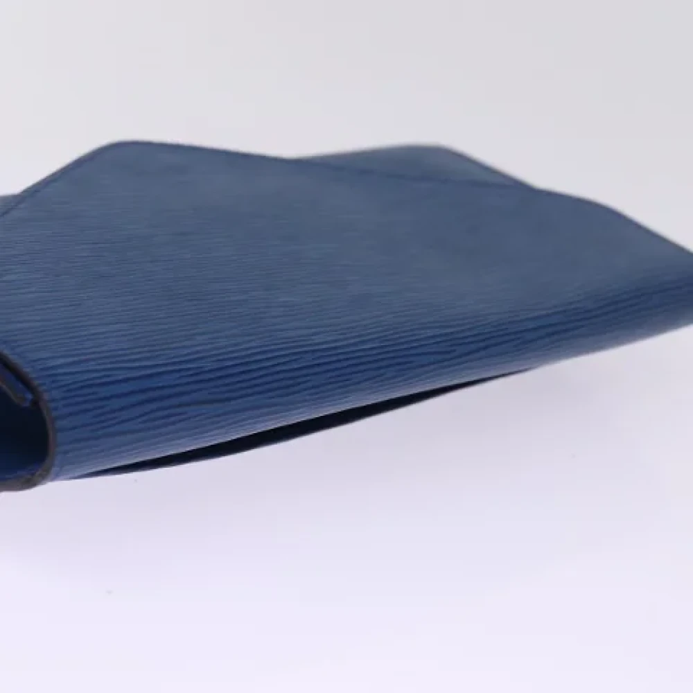 Louis Vuitton Vintage Pre-owned Leather clutches Blue Dames
