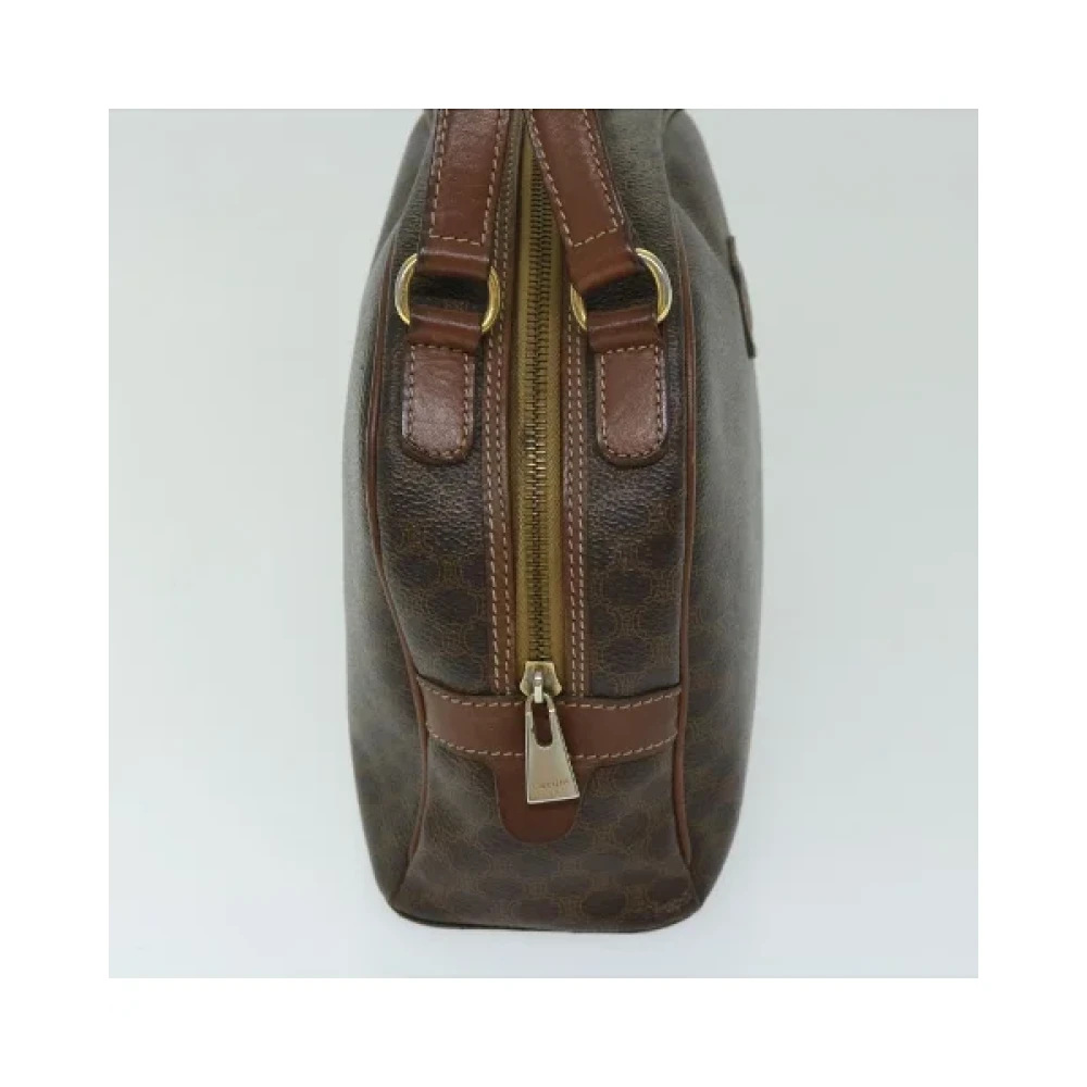 Celine Vintage Pre-owned Fabric handbags Brown Dames