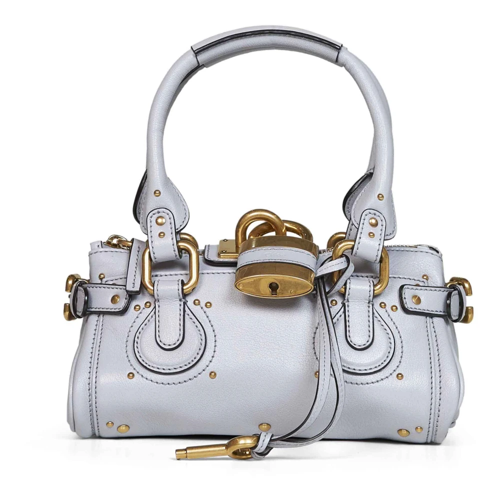Chloé Women's Blue Small Leather Paddington Bag - Handbags - One Size - Bags