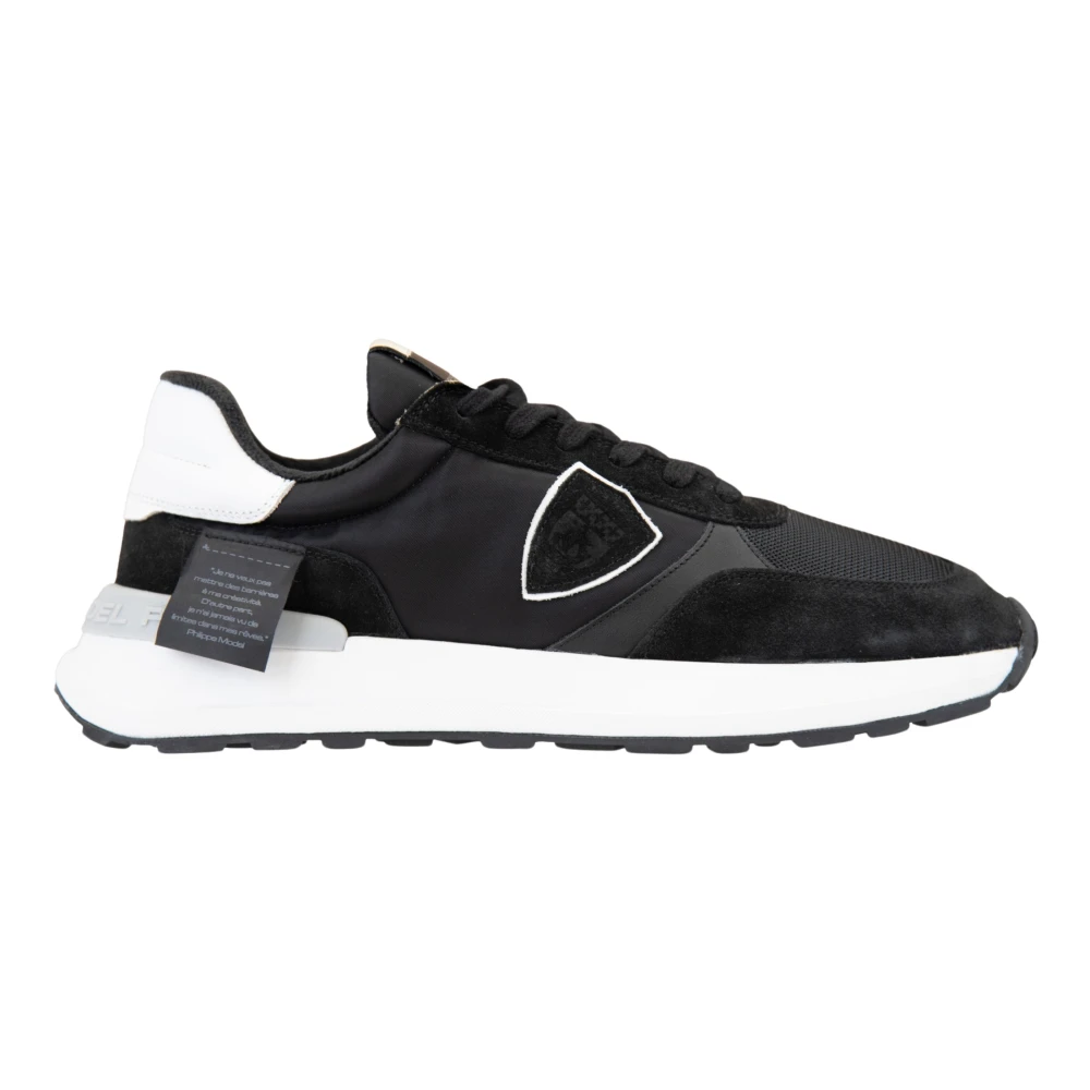 Philippe Model Veterschoenen voor dames van suède en leer Dames Schoenen Zwart