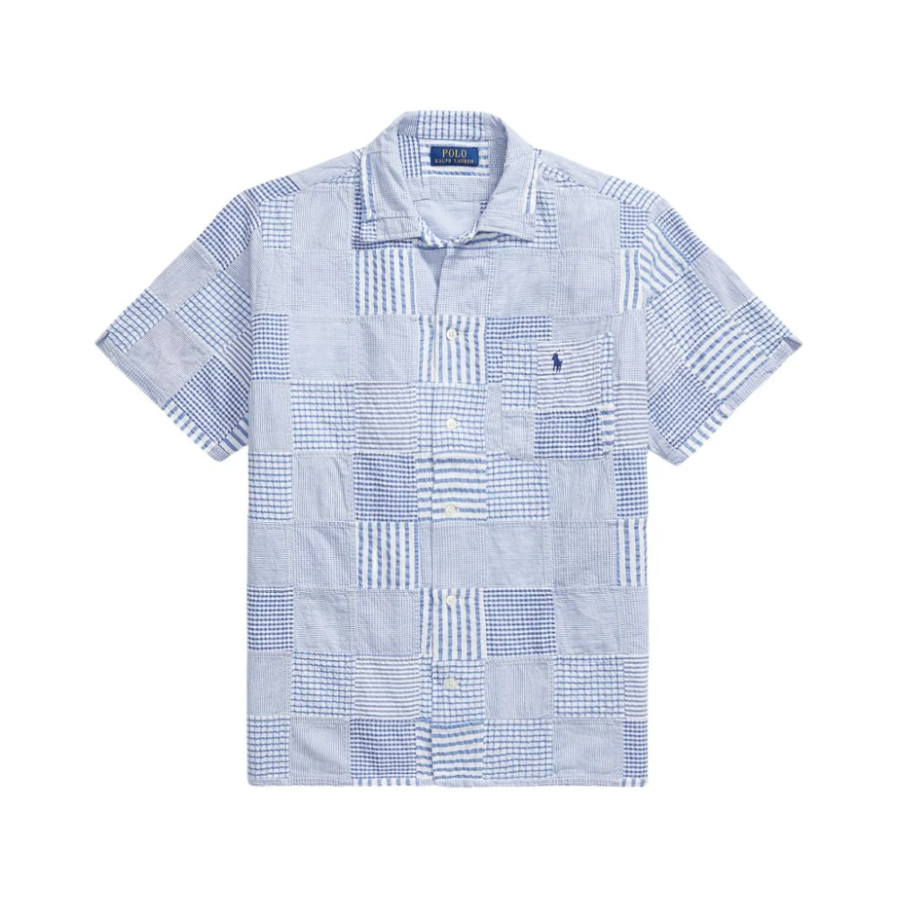 Polo Ralph Lauren Men's Blue Short Sleeve Shirts, M, Shirts