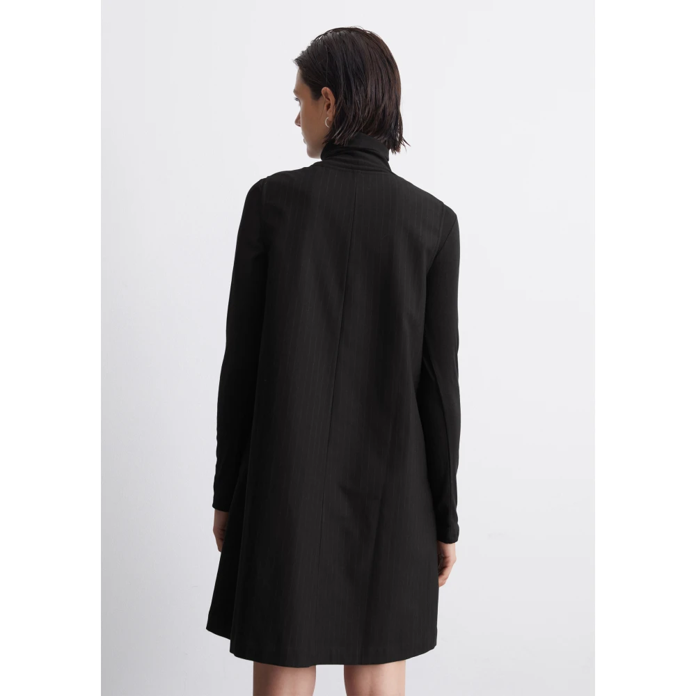 Marc O'Polo Pinstripe jurk regular Black Dames