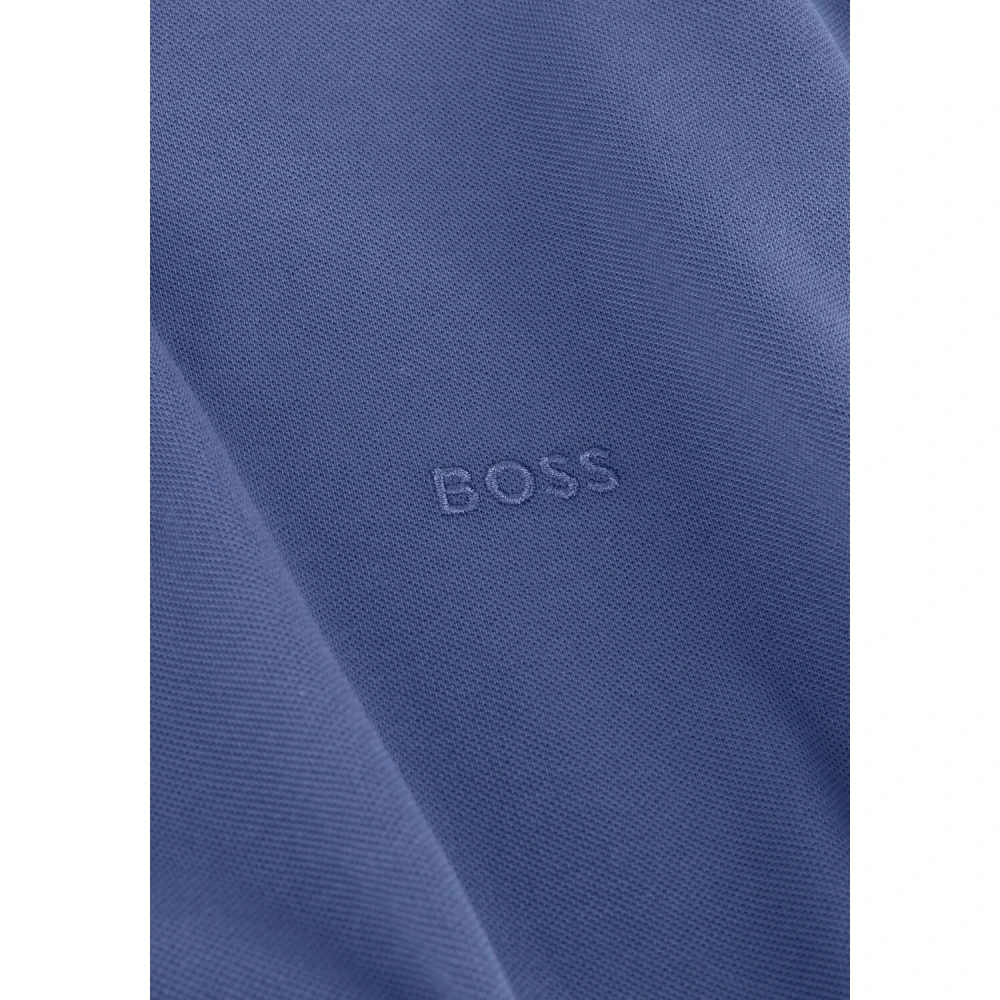 Boss Black Heren Polo T-shirts Pallas Blauw Blue Heren