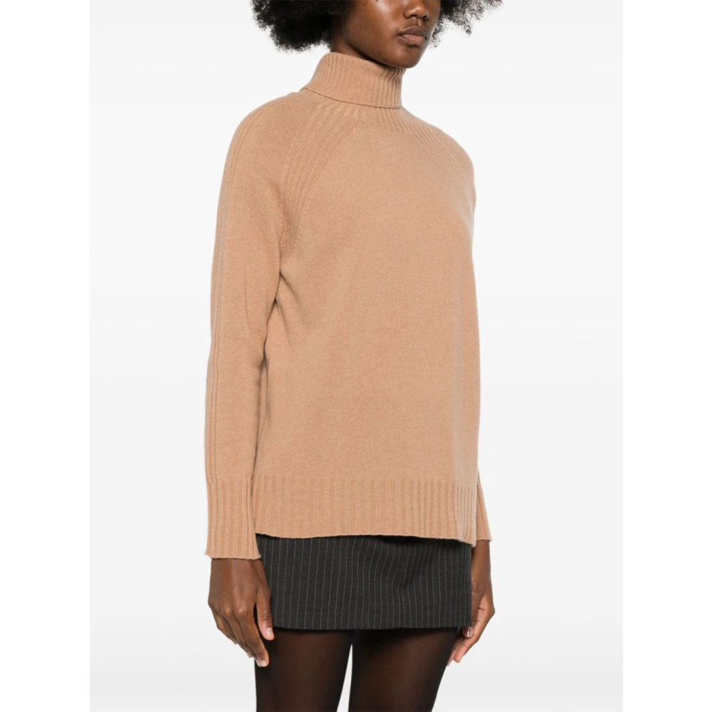 Twinset Sandy Brown Gebreide Top Brown Dames