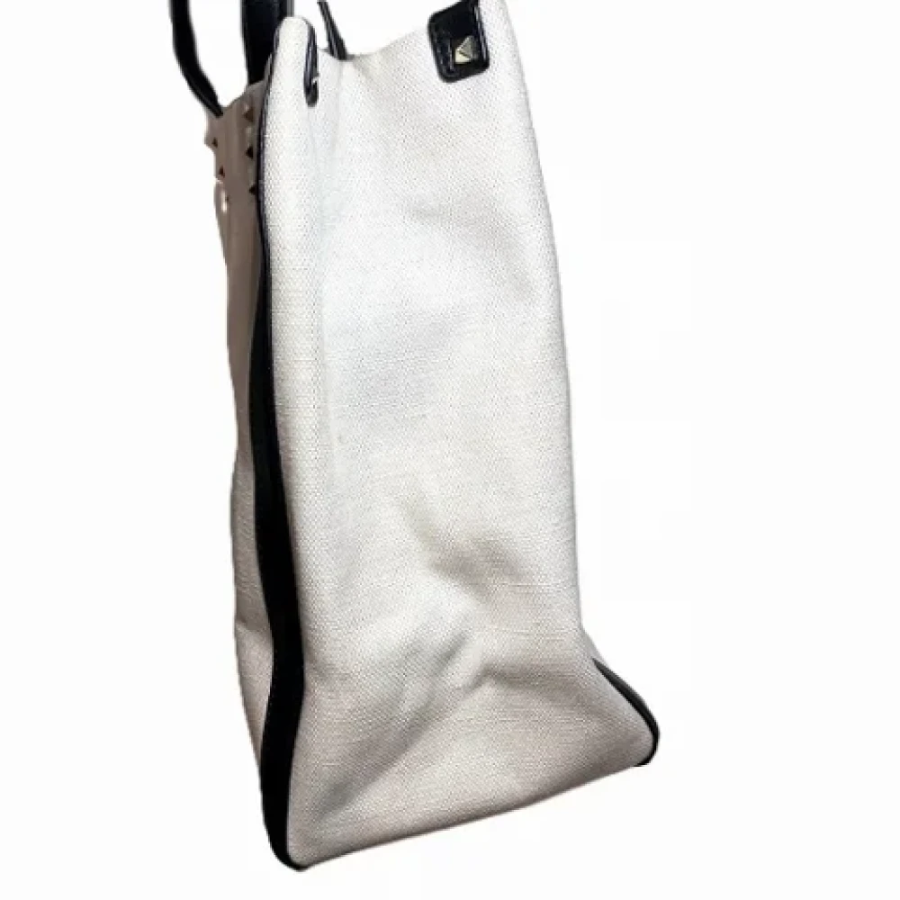 Valentino Vintage Pre-owned Canvas handbags Beige Unisex