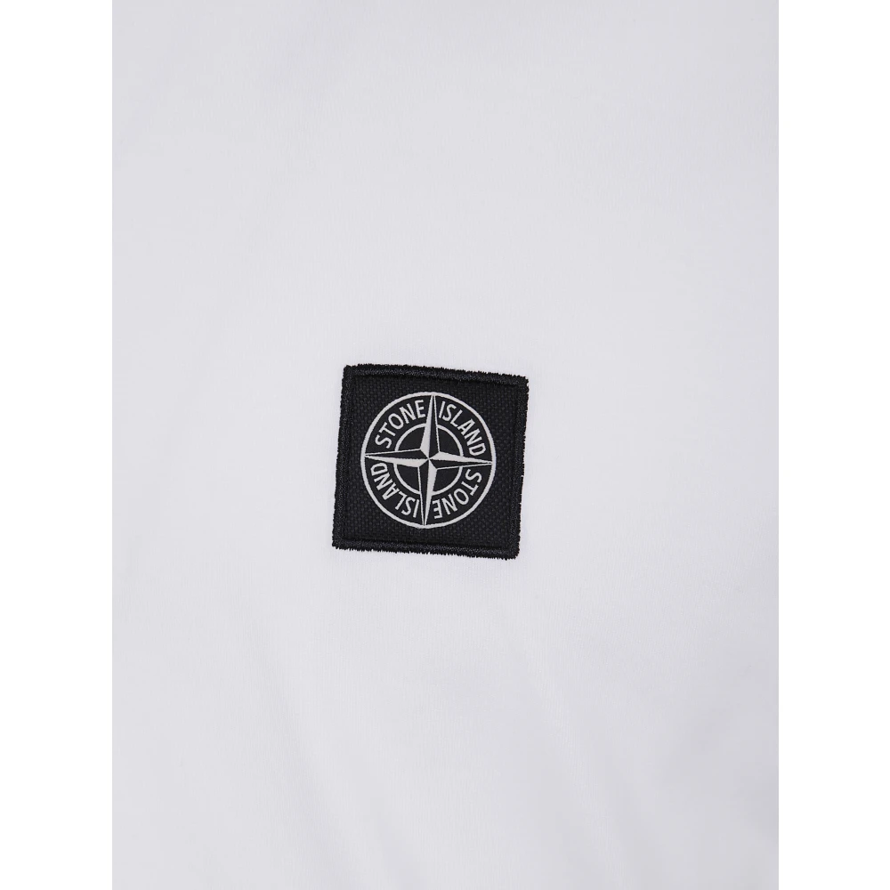 Stone Island Casual Katoenen T-shirt in Diverse Kleuren White Heren
