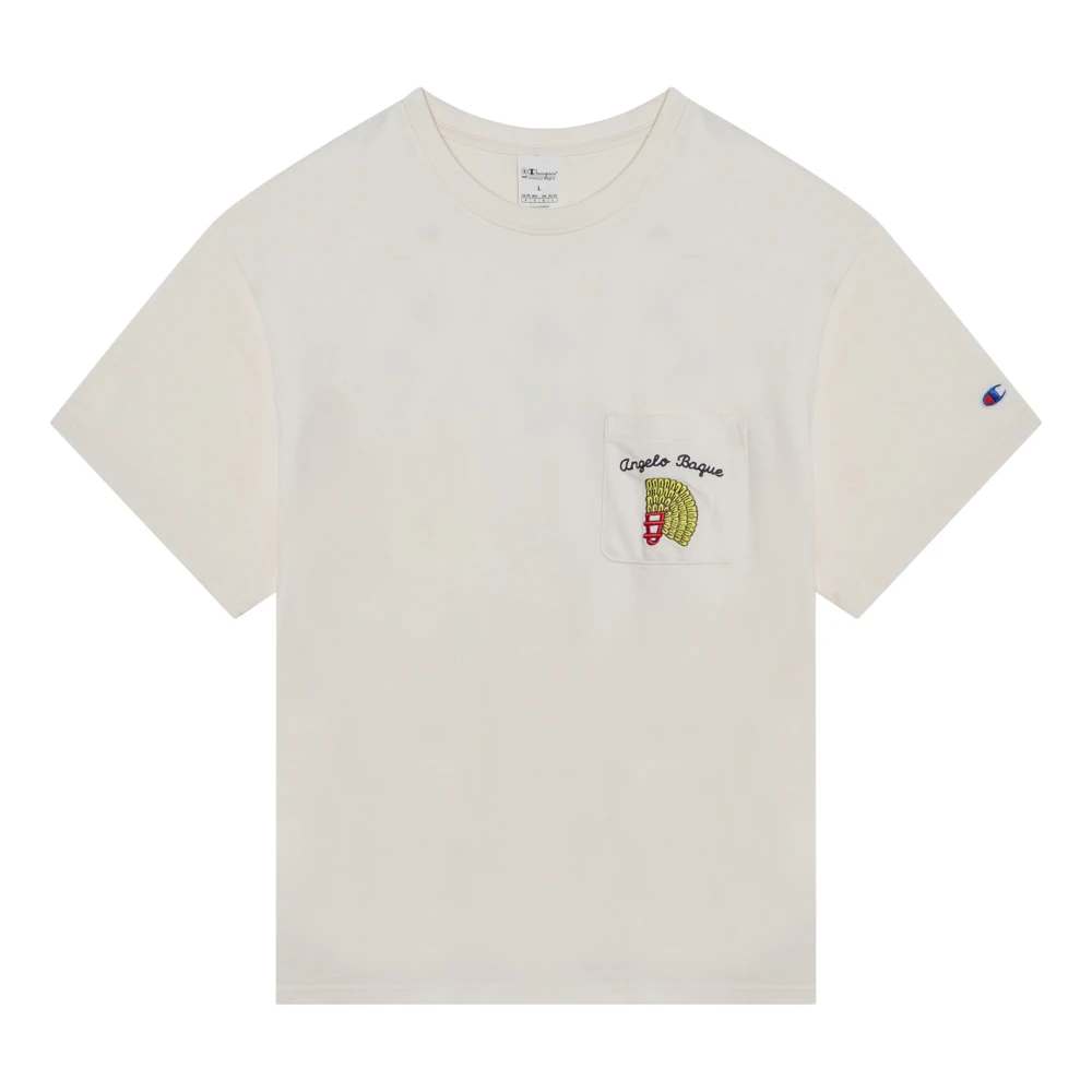 Champion Korte mouwen ronde hals T-shirt White Heren