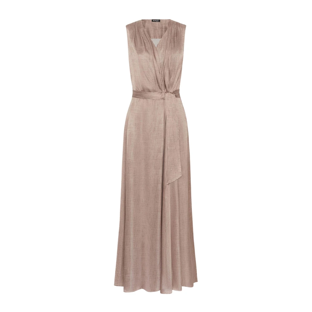 Kiton Zijden Elegante Jurk Pink Dames