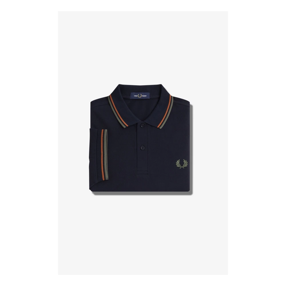 Fred Perry Polo Shirts Blue Heren