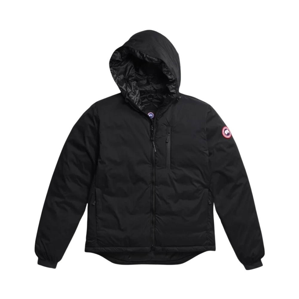 Canada Goose Men's Black Down Jackets, Xl, Lodge Hoody