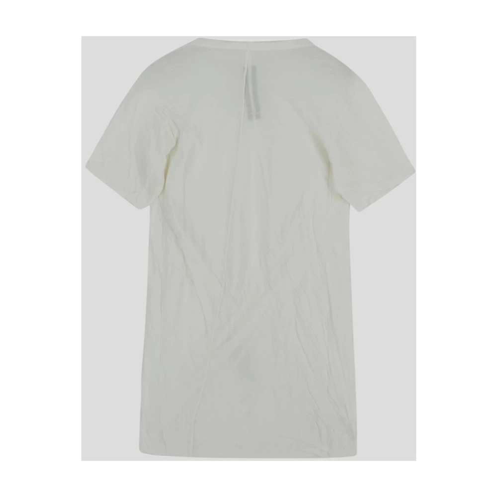 Rick Owens Double SS Katoenen T-shirt White Heren