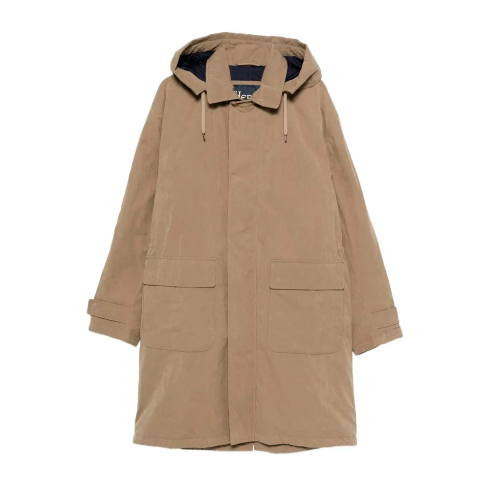 Herno Uomo Beige - Padded Long Parka - Coats - M