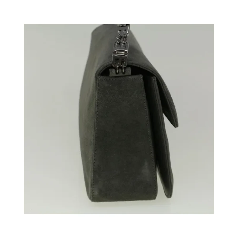 Bally Pre-owned Suede shoulder-bags Gray Dames