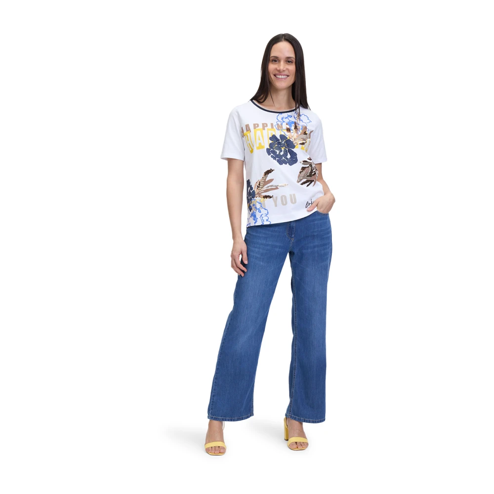 Betty Barclay Korte Mouw Top Shirt Multicolor Dames